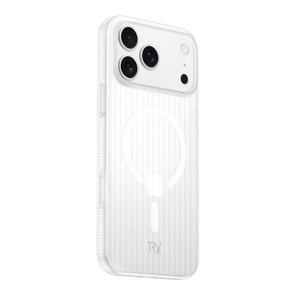 Rvelon iPhone 17 Pro Kuori Aallotettu MagSafe Valkoinen
