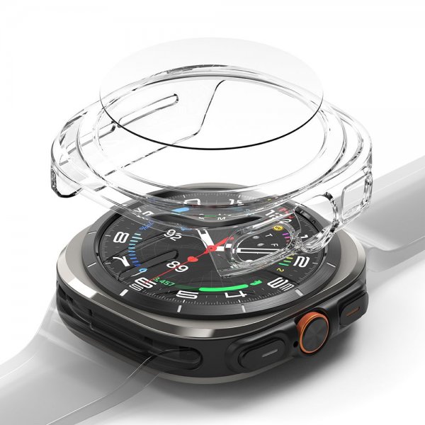 Ringke Samsung Galaxy Watch Ultra 47mm kuori ja näytönsuoja Slim & Glass Transparent
