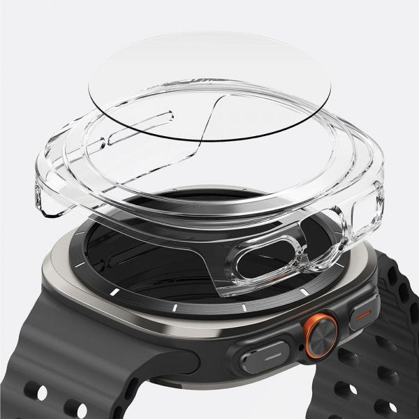 Ringke Samsung Galaxy Watch Ultra 47mm kuori ja näytönsuoja Slim & Glass Transparent