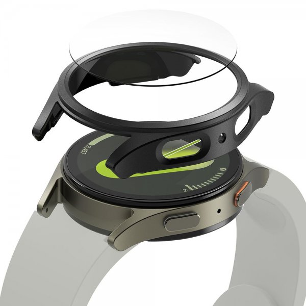 Ringke Samsung Galaxy Watch 7 44mm Kuori ja Näytönsuoja Slim & Glass Musta