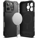 Ringke iPhone 16 Pro Max -suojakuori Rugged Gear Magnetic, musta