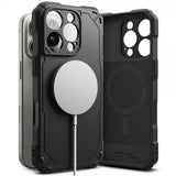 Ringke iPhone 16 Pro -kuori Rugged Gear Magnetic Musta