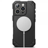 Ringke iPhone 16 Pro -kuori Rugged Gear Magnetic Musta