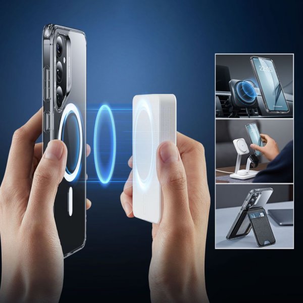 ESR Samsung Galaxy S25 Plus Classic Hybrid HaloLock Läpinäkyvä Suojakuori