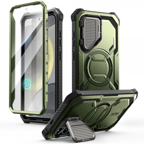 Supcase Samsung Galaxy S25 Kuori ArmorBox MagSafe Vihreä
