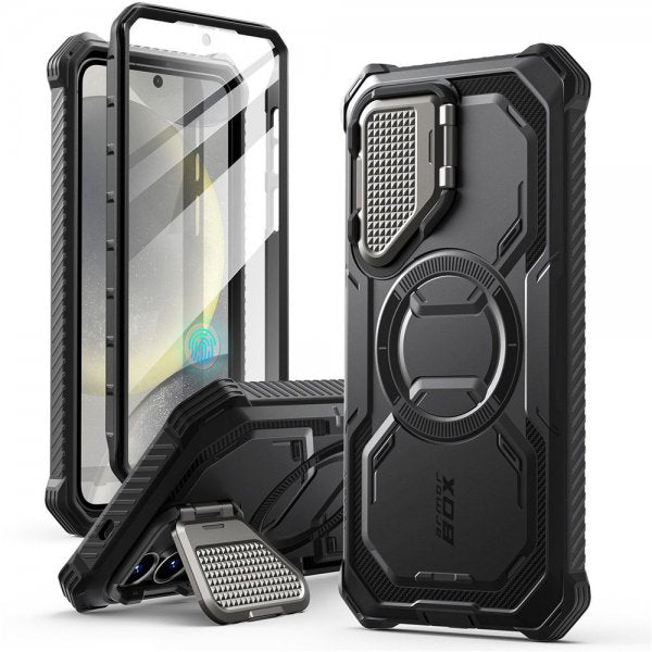 Supcase Samsung Galaxy S25 Plus Kuori ArmorBox MagSafe Musta