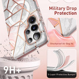 Supcase Samsung Galaxy S25 Ultra Kuori Cosmo MagSafe Pink Marble