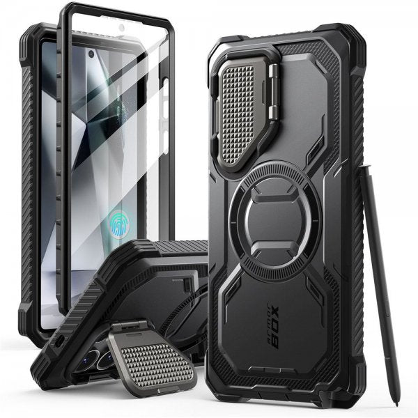 Supcase Samsung Galaxy S25 Ultra Kuori ArmorBox MagSafe Musta