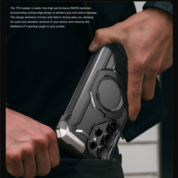Supcase Samsung Galaxy S25 Ultra Kuori UB Grip MagSafe Musta