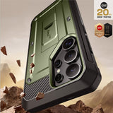 Supcase Samsung Galaxy S25 Ultra -kuori UB Pro Vihreä