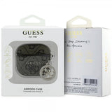Guess AirPods 4 Classic Logo 4G Charm Ruskea kotelo