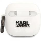 Karl Lagerfeld AirPods 4 Suojakuori Karl 3D Valkoinen