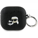 Karl Lagerfeld AirPods 4 Suojakuori Monogram Karl & Choupette Musta