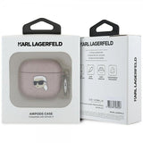 Karl Lagerfeld AirPods 4 -kuoret Monogram Karl, pinkki