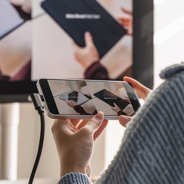 Ringke USB-C-kaapeli 90 asteen kulma USB 3.2 Gen 2 2m
