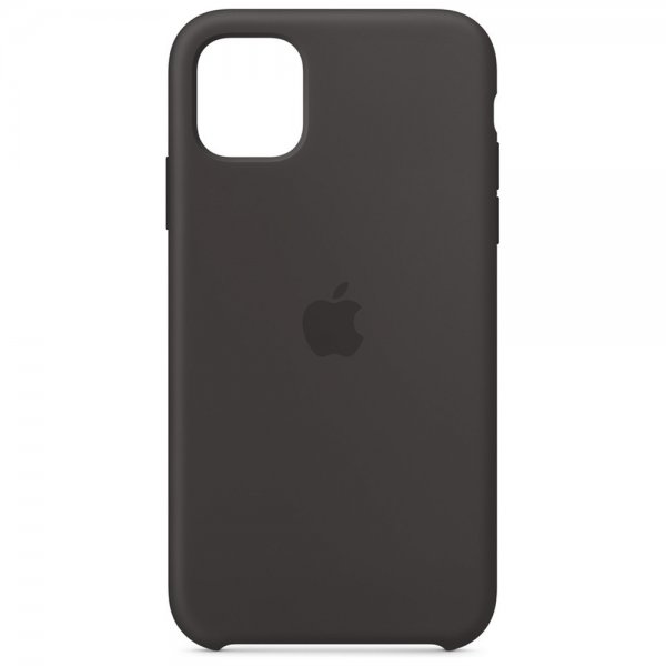 Apple Alkuperäinen iPhone 11 Silikonisuojakuori Musta
