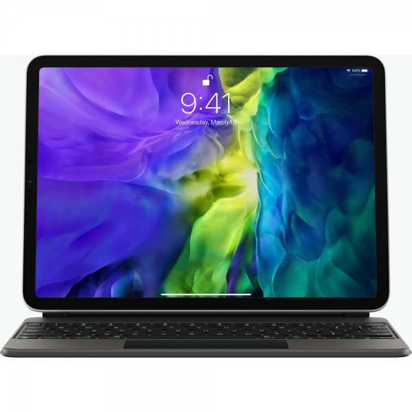 Apple iPad Pro 11 (1./2./3./4. sukupolvi)/iPad Air 10.9 (4./5. sukupolvi)/iPad Air 11 (M2/M3/M4) Suojakuori Magic Keyboard Musta