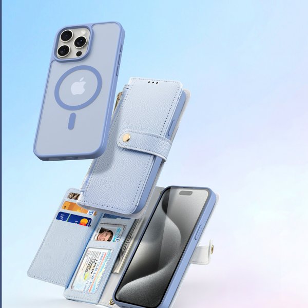Dux Ducis iPhone 15 Kotelo 2-in-1 Lawa Series MagSafe Sininen