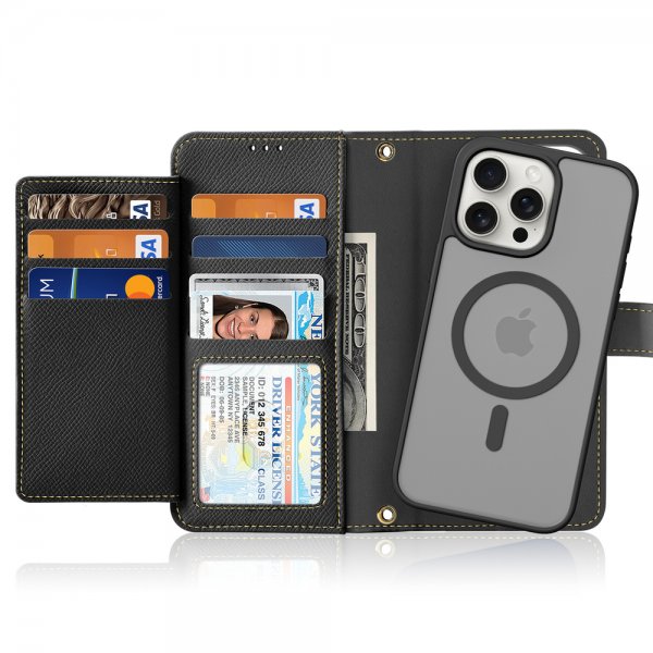 Dux Ducis iPhone 15 Pro -suojakuori 2-in-1 Lawa Series MagSafe, musta