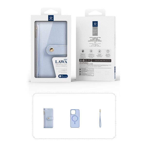 Dux Ducis iPhone 15 Pro Kotelo 2-in-1 Lawa Series MagSafe Sininen