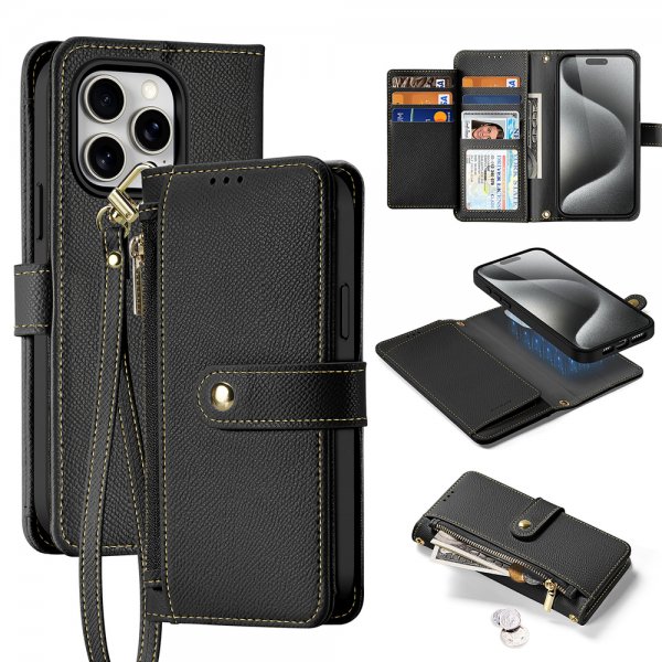 Dux Ducis iPhone 15 Pro Max 2-in-1 Lawa Series MagSafe -suojakotelo, musta