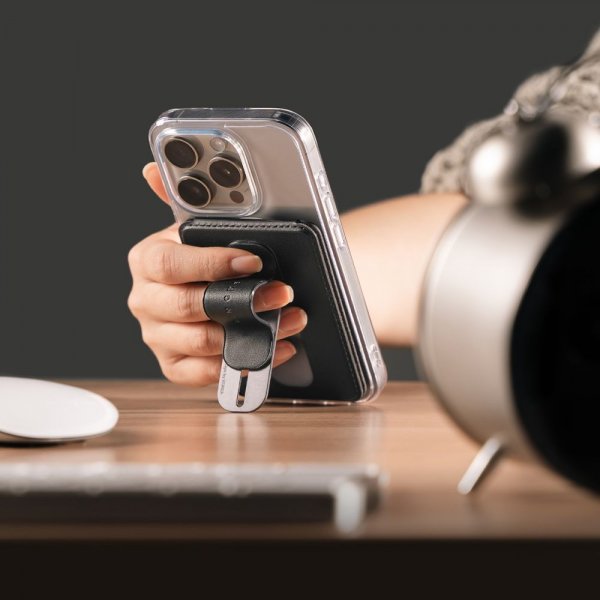 Ringke MagSafe korttipidike Slide Grip Wallet Magnetic musta