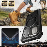 Supcase iPhone 16e/iPhone 17e Kuori ArmorBox MagSafe Musta