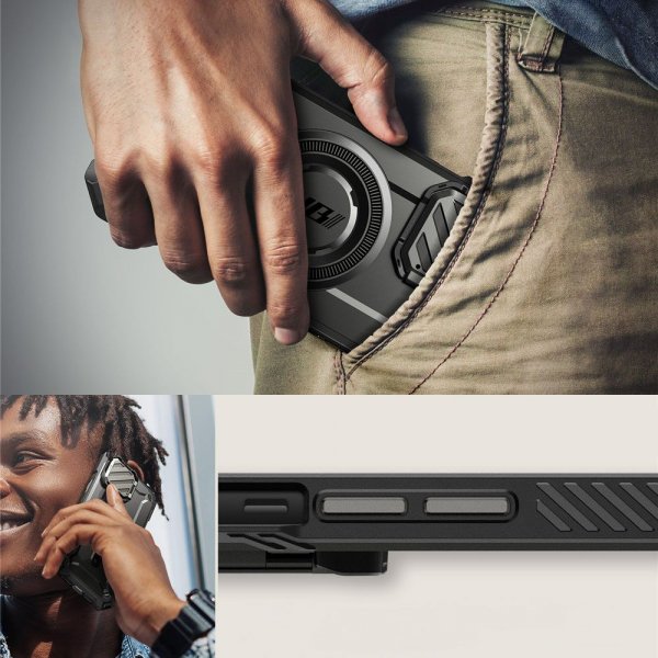 Supcase iPhone 16e/iPhone 17e -suojakuori UB Mag XT, musta