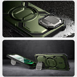 Supcase iPhone 16e/iPhone 17e Kuori ArmorBox MagSafe Vihreä
