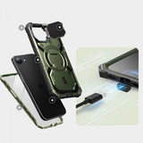 Supcase iPhone 16e/iPhone 17e Kuori ArmorBox MagSafe Vihreä