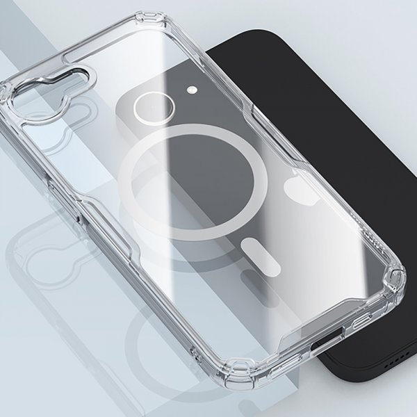 Nillkin iPhone 16/17 Kuori Nature Pro Series MagSafe Läpinäkyvä