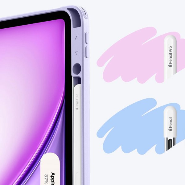 ESR iPad Air 13 (M2/M3/M4) Suojakotelo Flip Hybrid Violetti