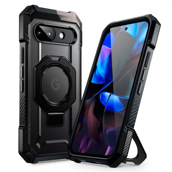Supcase Google Pixel 9a Suojakuori UB Grip MagSafe Musta