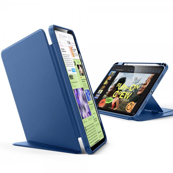 ESR iPad 10.9 (10. sukupolvi)/iPad 11 (A16) suojakotelo Flip Hybrid -tummanruskea