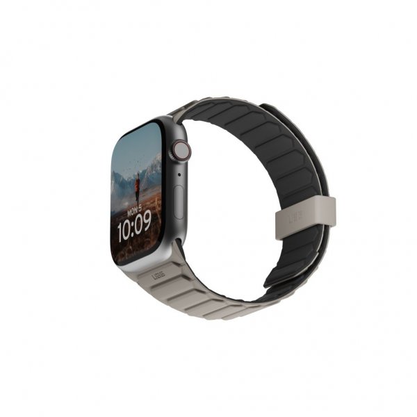 Urban Armor Gear (UAG) Apple Watch 44/45/46mm/Apple Watch Ultra -ranneke Pathfinder Musta/Titaani