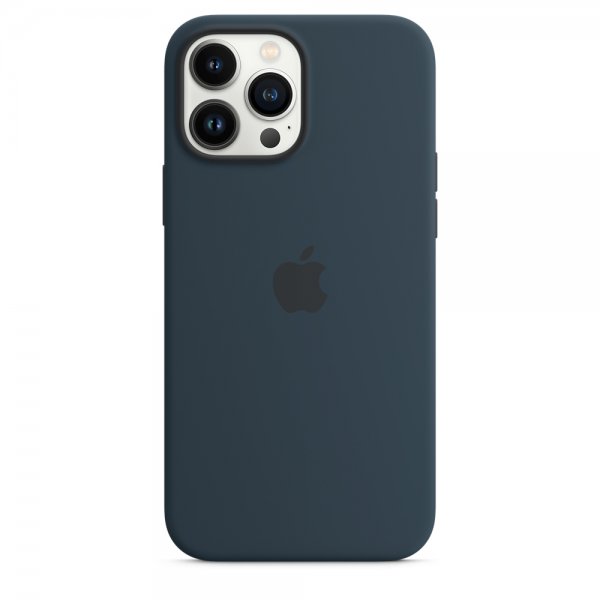 Apple Alkuperäinen iPhone 13 Pro Max Silikonikuori MagSafella, musteensininen