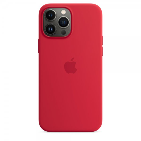 Apple alkuperäinen iPhone 13 Pro Max -silikonisuojakuori MagSafe RED