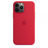 Apple alkuperäinen iPhone 13 Pro Max -silikonisuojakuori MagSafe RED