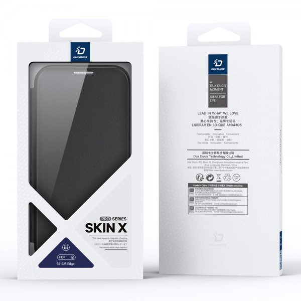 Dux Ducis Samsung Galaxy S25 Edge -kotelo, Skin X Pro Series MagSafe, musta