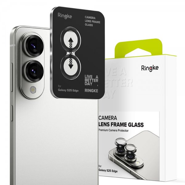 Ringke Samsung Galaxy S25 Edge Kameran suojus Linssikehys 2 kpl