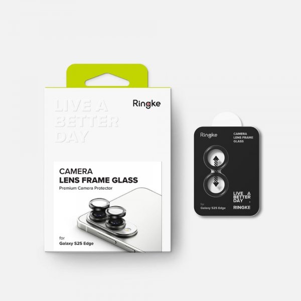 Ringke Samsung Galaxy S25 Edge Kameran suojus Linssikehys 2 kpl