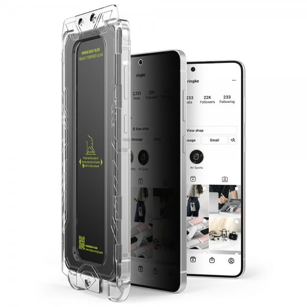 Ringke Samsung Galaxy S25 Edge Näytönsuoja Easy Slide Privacy 2-pakkaus