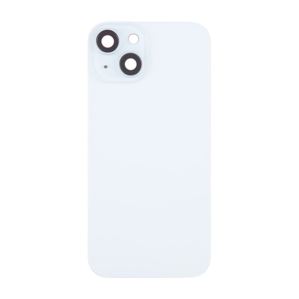 iPhone 15 Plus Takalasi magneetilla ja kameralinssillä - Valkoinen