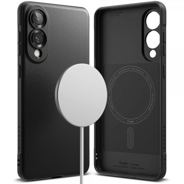 Ringke Samsung Galaxy S25 Edge -suojakuori Onyx Magnetic, musta