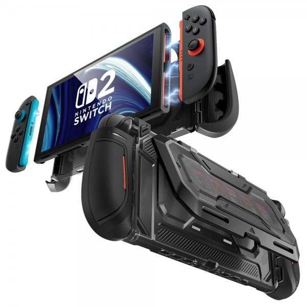 Supcase Nintendo Switch 2 Suojakuori Titan Musta