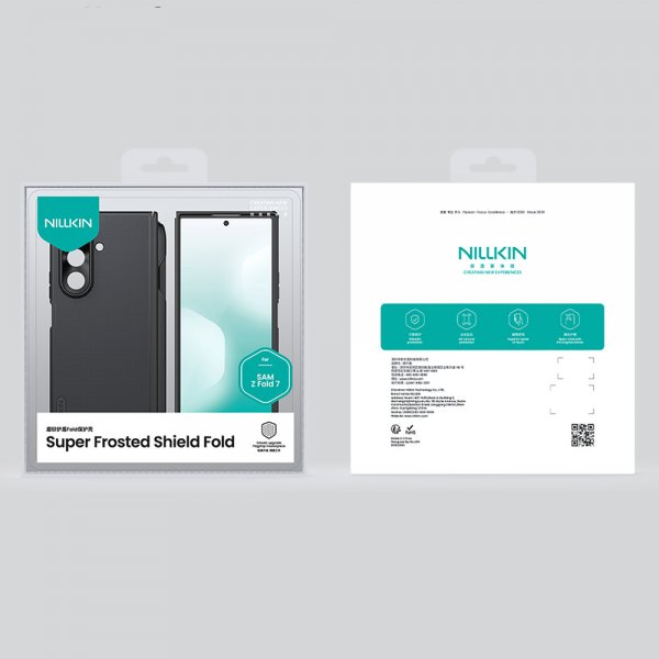 Nillkin Samsung Galaxy Z Fold 7 Kuori Super Frosted Shield Fold MagSafe Pen Slot Musta
