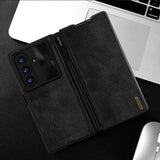 Nillkin Samsung Galaxy Z Fold 7 Kotelo Qin Pro Nahka Musta