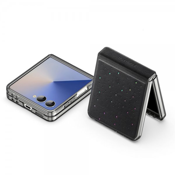 Dux Ducis Samsung Galaxy Z Flip 7 Kuori Stex Series Musta