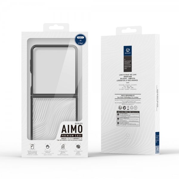 Dux Ducis Samsung Galaxy Z Flip 7 Kuori Aimo Series Musta