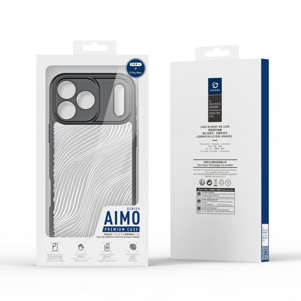 Dux Ducis iPhone 17 Pro Max Kuori Aimo Series Musta